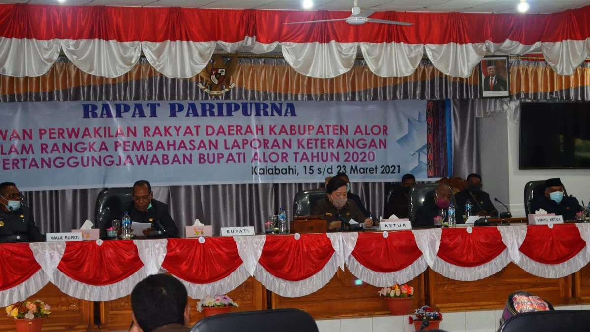 Sore Ini DPRD Alor Tutup Paripurna LKPJ Bupati Tahun 2020