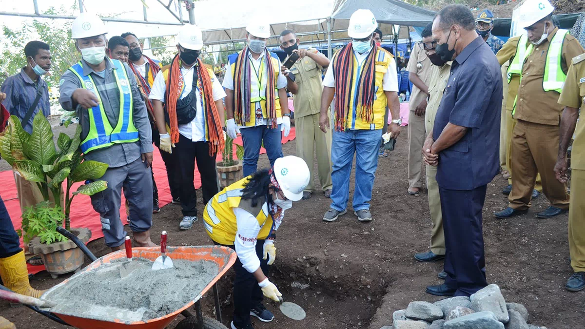 Huntap Relokasi Paska Seroja di Alor Mulai Dibangun. Djobo: Beda Dengan Di BNPB