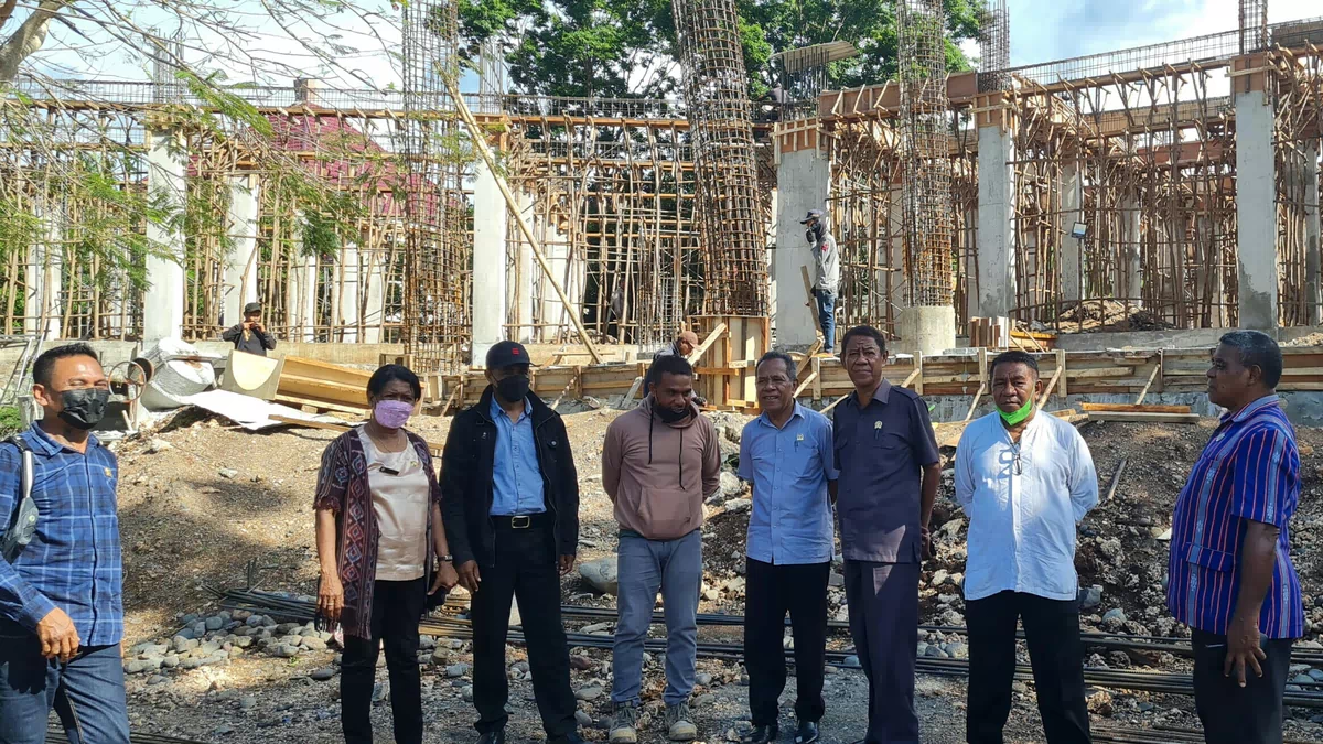 Dana Tahap II Bangun Gedung DPRD Alor 16 M, Komisi I Pantau Progress Tahap I