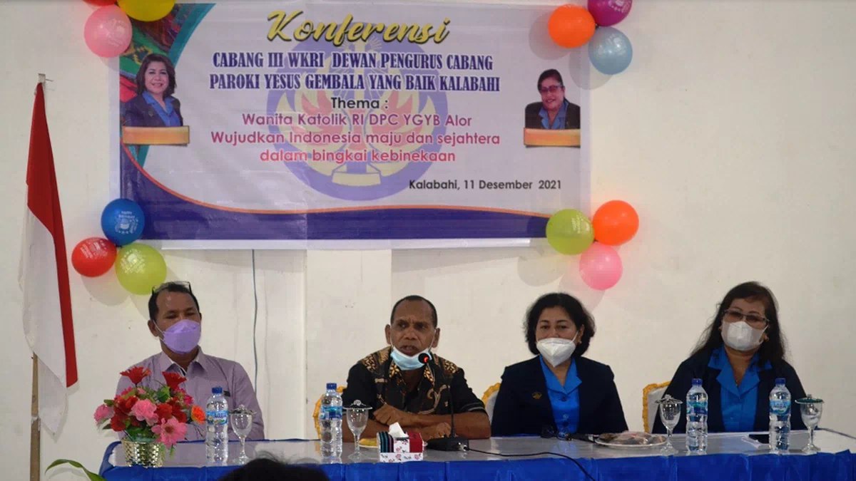 Bupati Alor Buka Konfercab WKRI Kalabahi, Kuntari Terpilih Lagi Menjadi Ketua