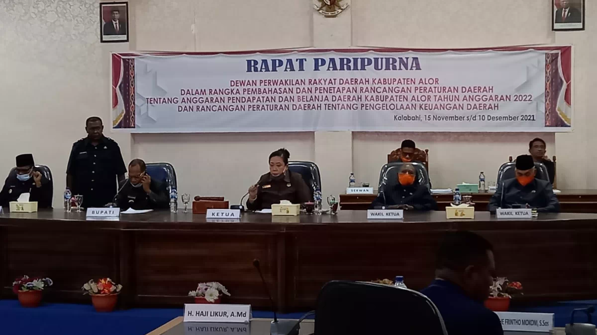 Usai Tetapkan APBD 2022, Bupati Alor Optimis Realisasi APBD 2021 Capai 96 Persen