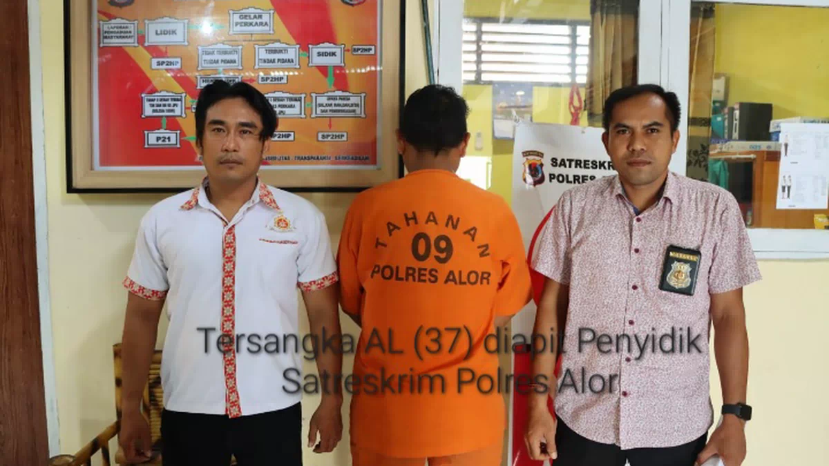 Polres Alor Tahan Tersangka Koruptor Dana Rehab SDN Angin Rata