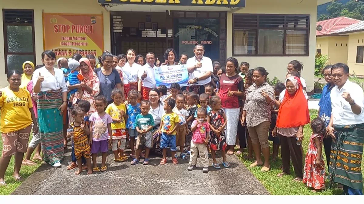 Bank NTT Berbagi Kasih Dengan Anak-anak Stunting di Alor Barat Daya
