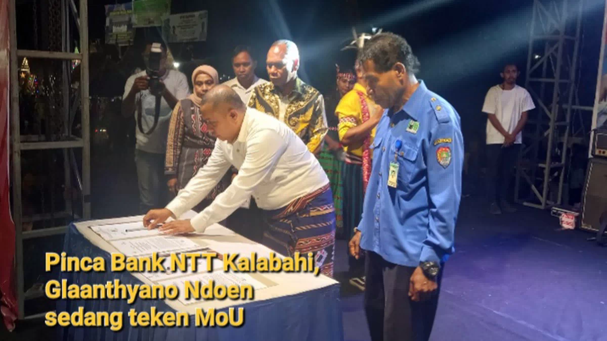 PDAM Alor dan Bank NTT Kalabahi Teken MoU Pembayaran Online. Boby: Pelanggan Aktif 3000-an