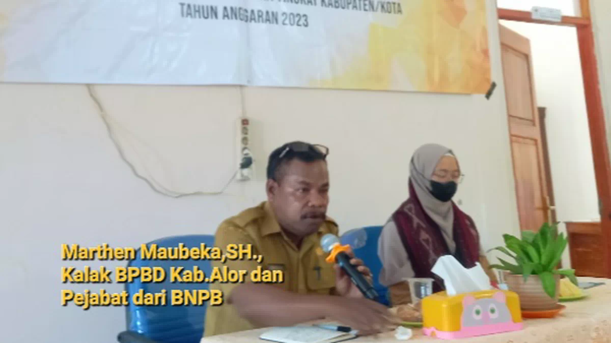 Dari FGD Penyusunan KRB di BPBD Alor. Marthen: Orang Baru Sadar Kalau Terjadi Bencana