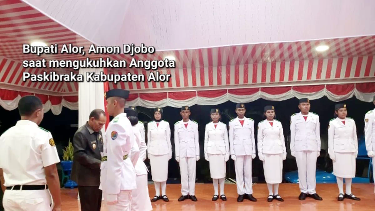 Kukuhkan Anggota Paskibraka, Bupati Alor: Calon Pemimpin Alor Masa Depan