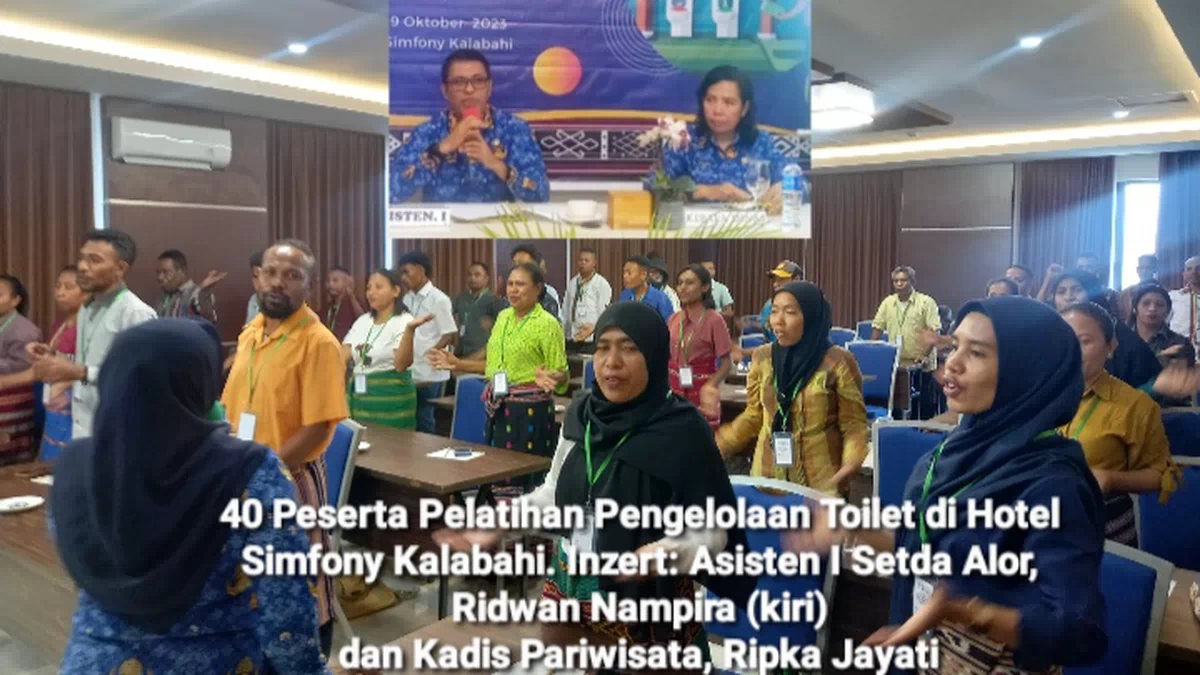 Belajar Kelola Toilet Bersih, 40 Peserta Nginap 3 Hari di Hotel Simfony Kalabahi