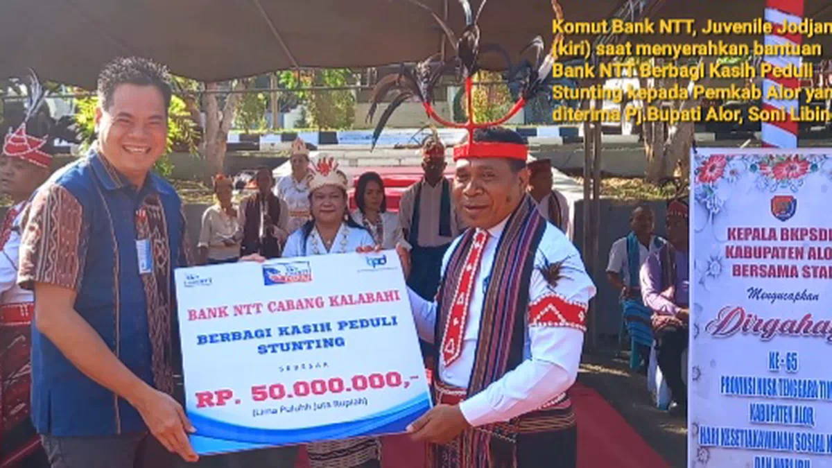Bank NTT Kalabahi Berbagi Kasih Peduli Stunting di HUT NTT dan Alor