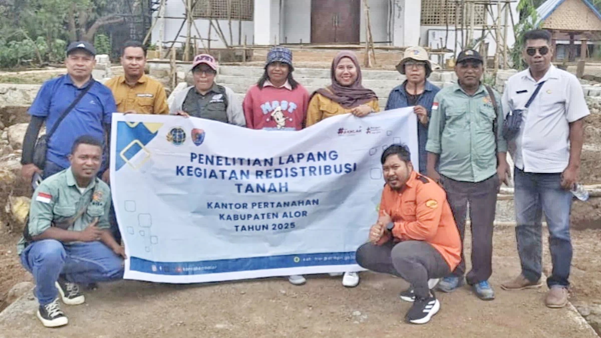 Kanwil BPN NTT Lakukan Penelitian Lapangan di Alor Terkait Redistribusi Tanah
