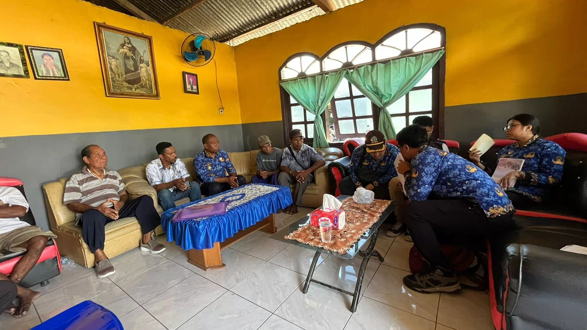 Sidang Pengukuran dan Pemeriksaan Tanah Petrus Pulauw di Welai Timur Aman dan Lancar