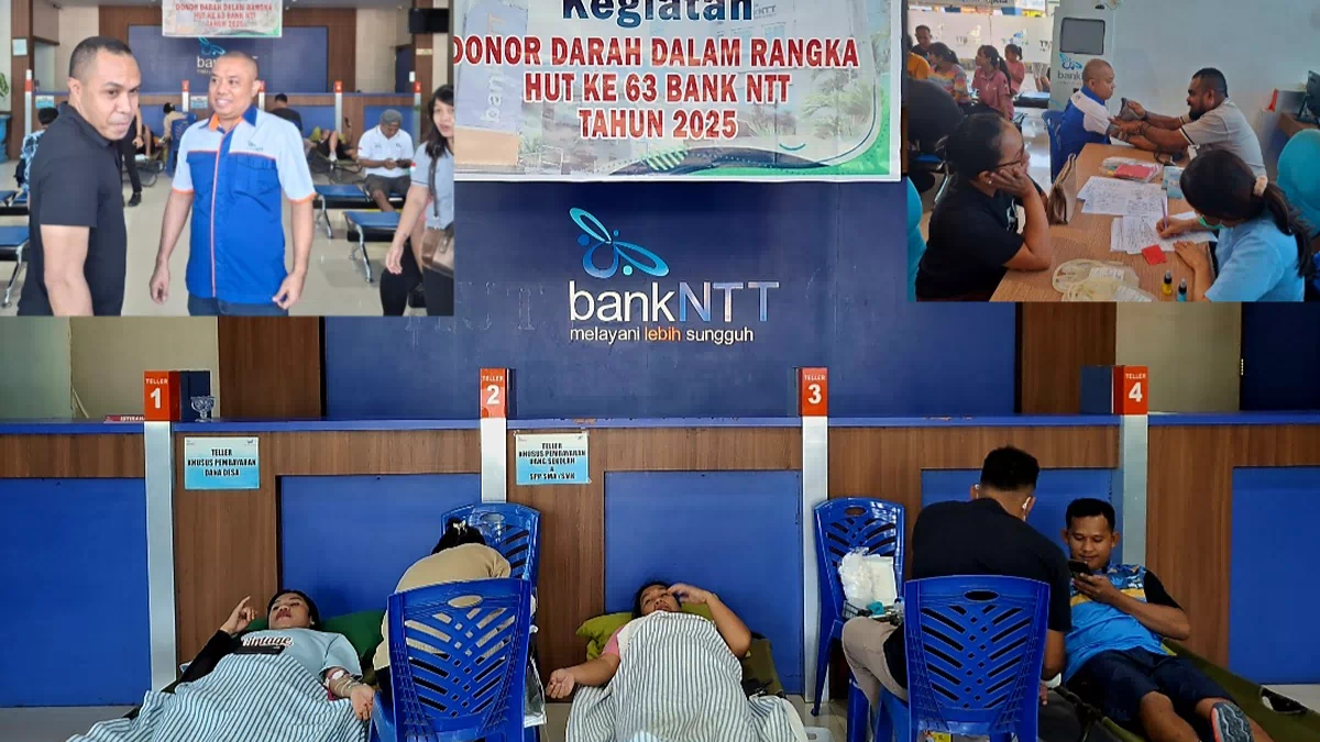 Bank NTT Kalabahi Aksi Donor Darah. dr.Anjas: Sangat Membantu