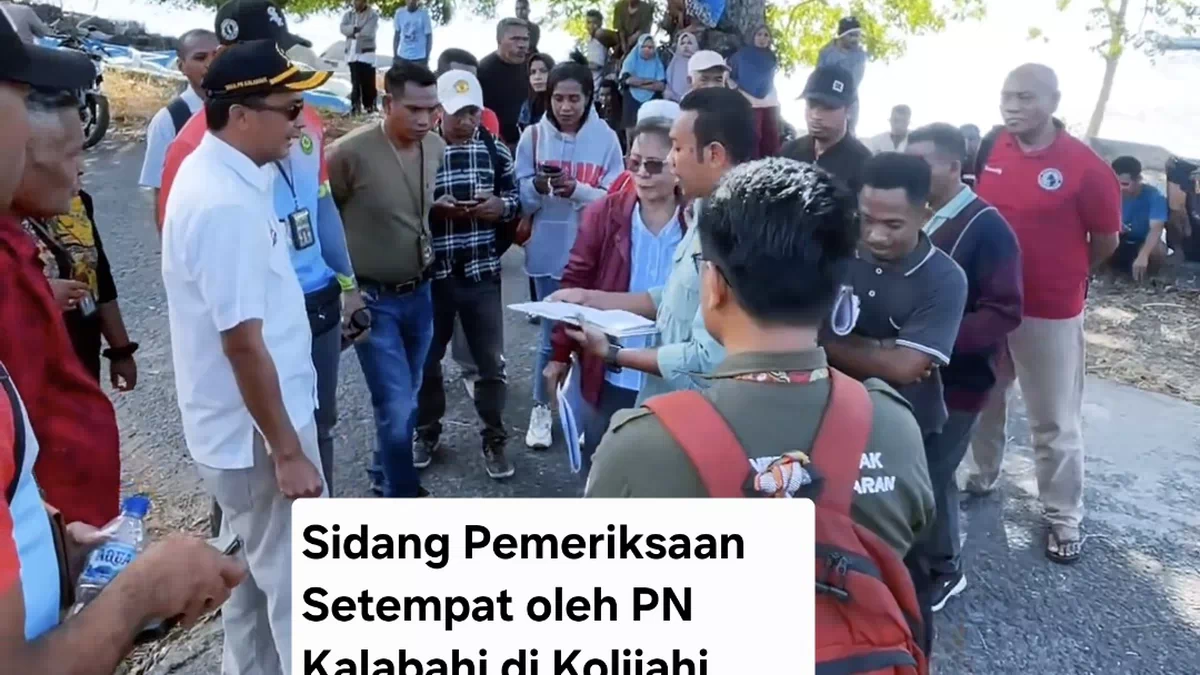 Kantah Alor Bantu PN Kalabahi Untuk Ukur Tanah Sengketa Dalam Sidang Pemeriksaan Setempat