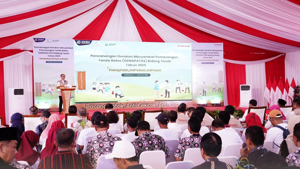 GEMAPATAS Akselerasi PTSL Terintegrasi dalam ILASPP, Kementerian ATR/BPN Targetkan Pengukuran dan Pemetaan 2 Juta Bidang Tanah