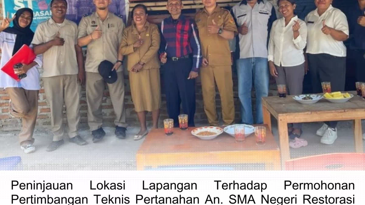 Kantah Alor Proses Penerbitan PKKPR Untuk SMAN Restorasi Aimoli