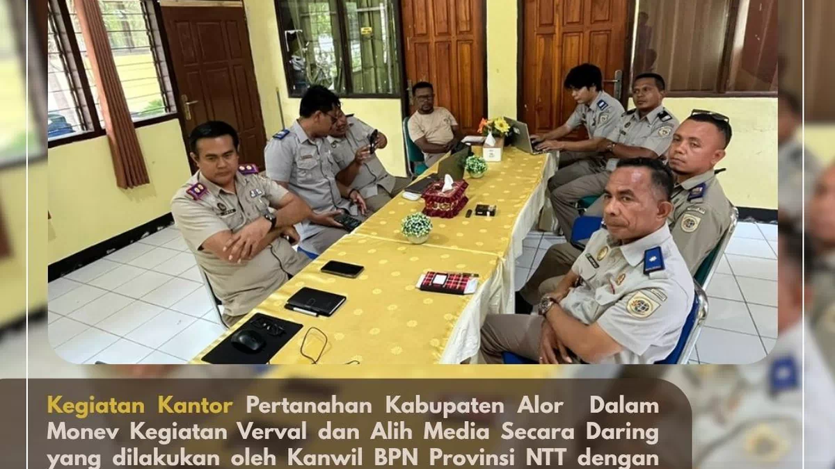 Kanwil BPN NTT Gelar Monev Verval dan Alih Media Secara <em>Daring</em>