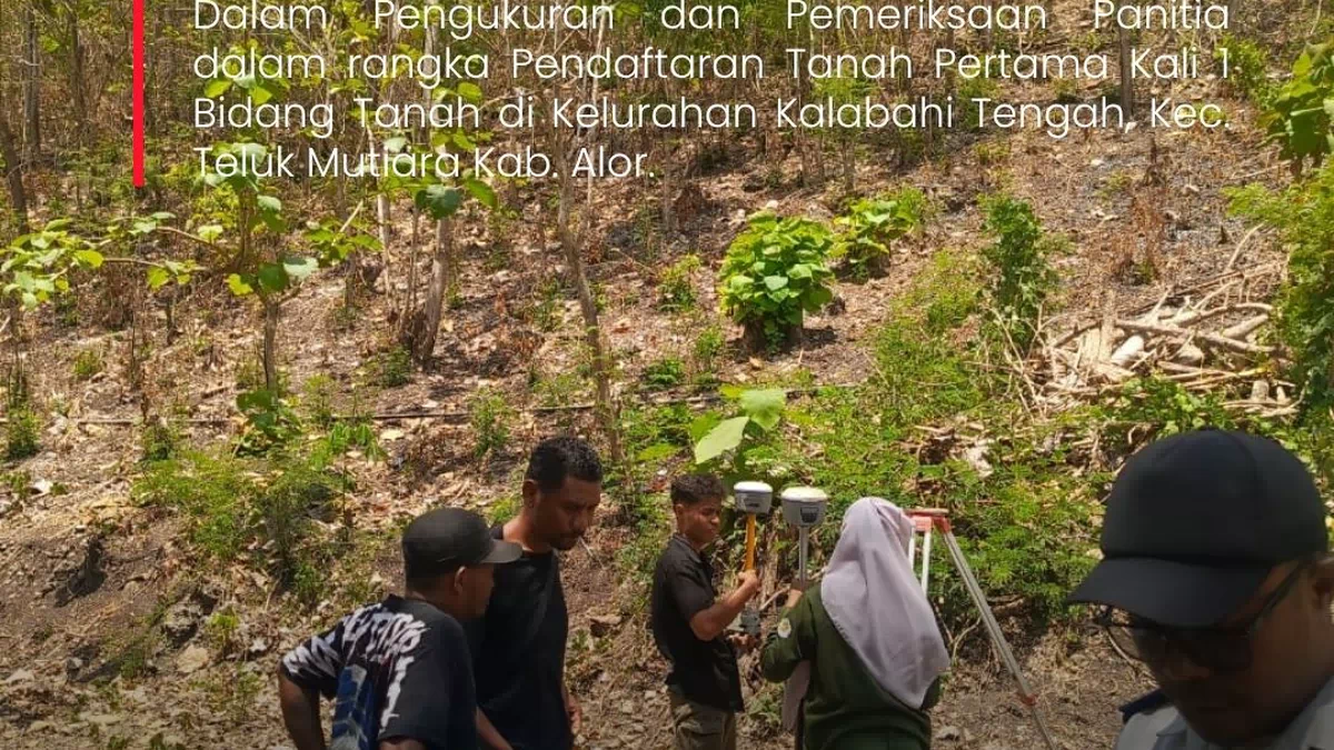 Kantah Alor Proses Pendaftaran Tanah Pertama Kali di Kalabahi Tengah