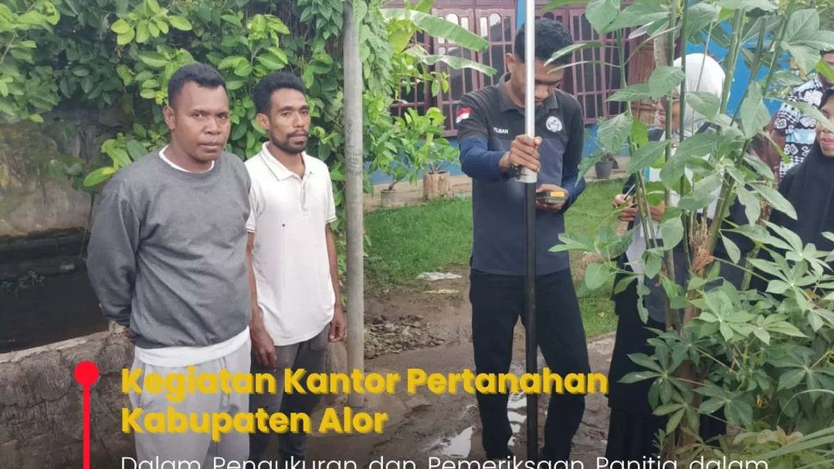 Pendaftaran Tanah Pertama di Kelurahan Nusa Kenari Alor Berlangsung Aman dan Lancar