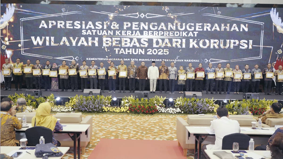 24 Satker ATR/BPN Terima Predikat WBK, Menteri Nusron Beri Apresiasi dan Imbau untuk Jaga Kualitas Layanan