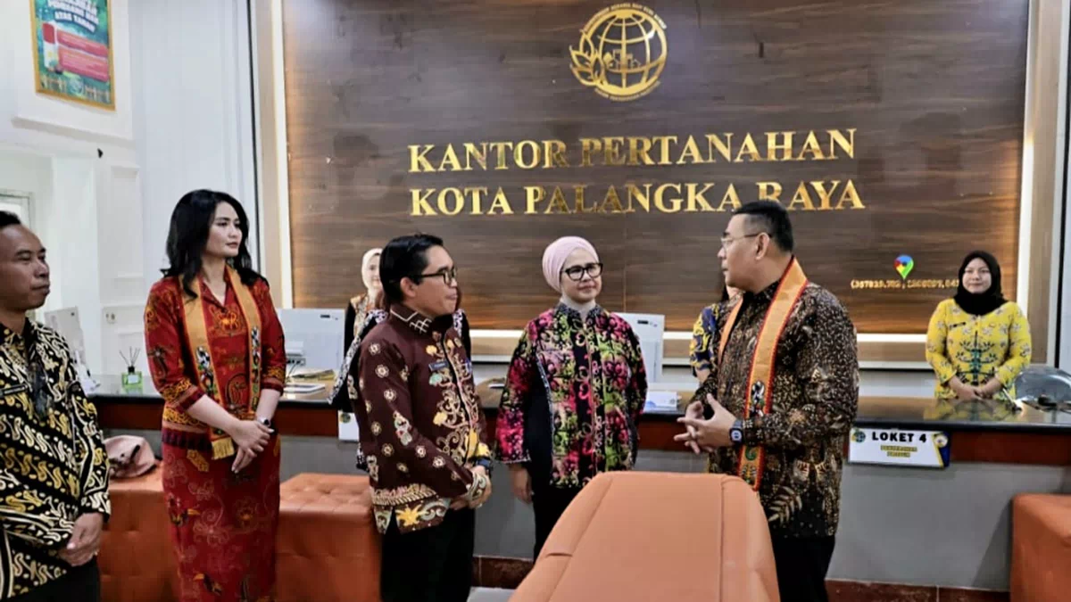 Wamen Ossy Tinjau Kantah Kota Palangkaraya: Ingin Layanan Pertanahan Semakin Memudahkan Masyarakat