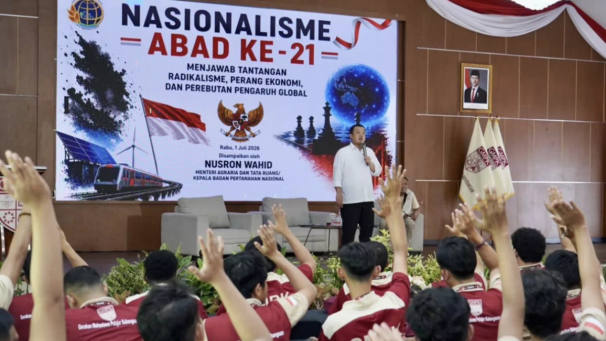 Jadi Pembicara di Diklat Pratama DPP GMPK, Menteri Nusron: Nasionalisme Menjadikan Bangsa yang Kuat