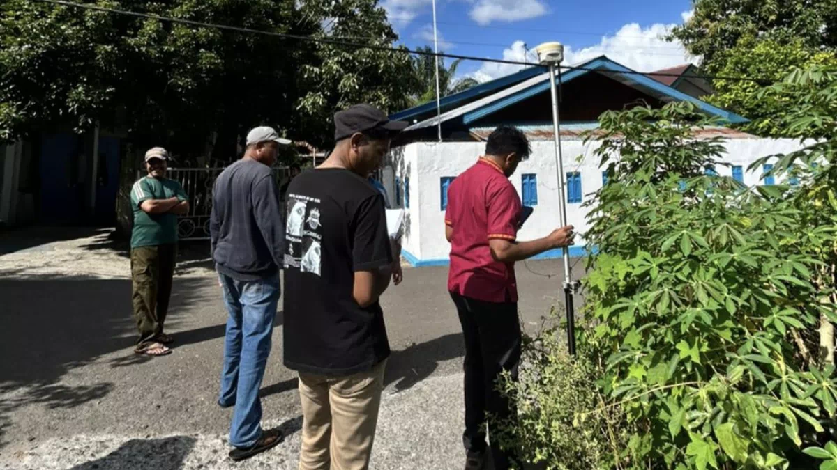Kantah Alor Ukur Pemecahan Bidang Tanah Di Kelurahan Nusa Kenari