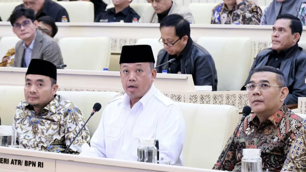 Menteri Nusron Laporkan Realisasi Anggaran Kementerian ATR/BPN Tahun 2025 kepada Komisi II DPR RI