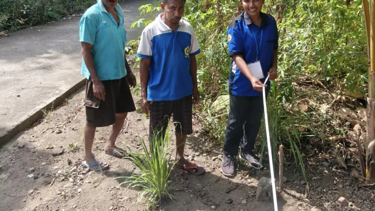 Kantah Alor Ukur Pemecahan Dua Bidang Tanah di Lembur Barat