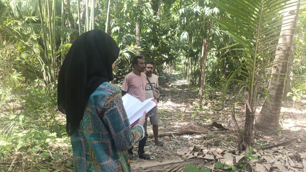 Tim Pertek Pertanahan Kantah Alor Tinjau Lokasi di Kelurahan Kabola