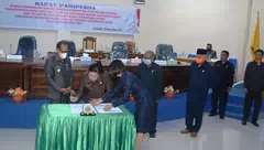 Bupati dan Pimpinan DPRD Alor Teken KUA-PPAS 2022. Target PAD Naik, Belanja Turun