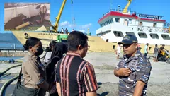 Ketika Gugas PMK Alor Tak Ijinkan Dua Sapi Diturunkan Dari Kapal Sabuk Nusantara 41