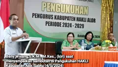 Alor Dipilih Jadi Kota Sehat, Butuh Kerja Keras HAKLI Alor. Wisang: Jaga Juga Kebersihan Destinasi Wisata