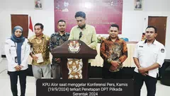 DPT Alor 156.880 Pemilih Pilkada 2024. Perempuan Lebih Banyak 5.616 Orang