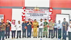 Deklarasi Damai Pilkada 2024, Kapolres Alor Petakan Potensi Kerawanan. Ketua KPU Pandu 6 Butir Pernyataan Sikap