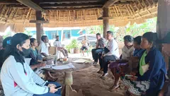Kantah Alor Monitoring Evaluasi PTSL di Belemana-Alor Timur