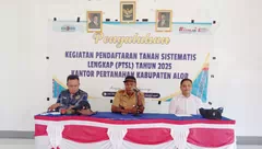 Tim Kantah Alor Beri Penyuluhan PTSL 2025 di Pureman