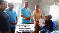 Dinsos Alor Salurkan Bantuan Untuk ODGJ, Pelajar Disabilitas, Balita Gizi Buruk dan ex-Napi