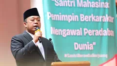 Menteri Nusron Wahid Harapkan Santri Masuk ke Dalam Panggung Nasional