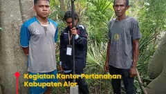Proses Pemecahan Bidang Tanah di Kabola-Alor Berlangsung Aman