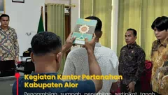 Kantah Alor Proses Penerbitan Ulang Sertifikat Tanah Masjid di Pantar Timur