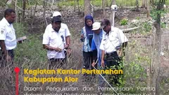 Kantah Alor Ukur dan Periksa Tanah Srisepiaritonang Laalobang di Kabola