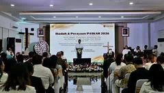 Hadiri Perayaan Paskah Kementerian ATR/BPN, Menteri Nusron: Paskah Membangun Semangat Kebangkitan Bangsa