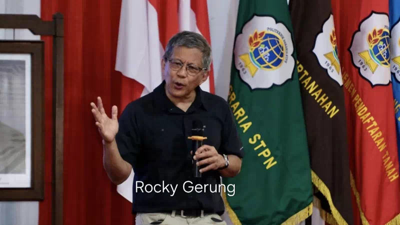 Tak Sekadar Ilmu Pertanahan, Rocky Gerung Nilai Taruna/i Politeknik Agraria STPN Belajar Banyak Disiplin Ilmu